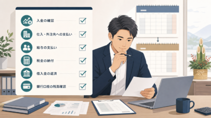 年末年始の資金繰りを確認するためのチェックリスト